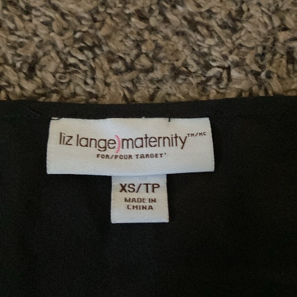Liz Lange Black Maternity Blouse - Picture 2 of 2